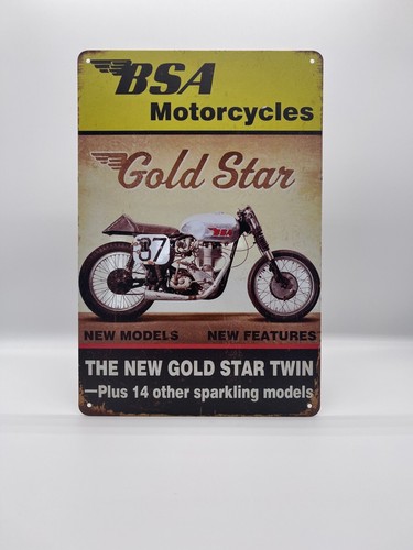 Blechschild bsa motorräder - blechschild,