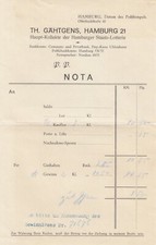 HAMBURG, Brief 1930, Th. Gähtgens Haupt-Kollekte der Hamburger Staats-Lotterie