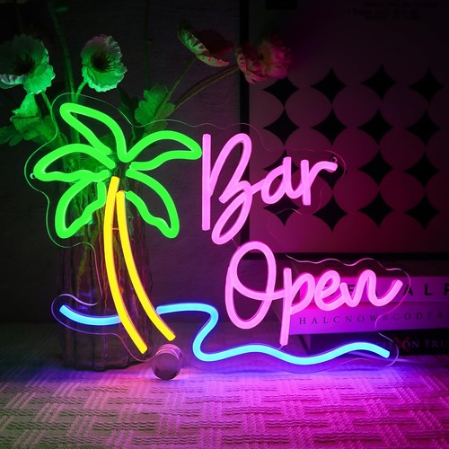 Bar open neon - neon, cm