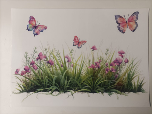 Fensterbild blumenwiese - fensterbild,