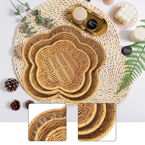 Brotkorb aus rattanimitat - brotkorb,