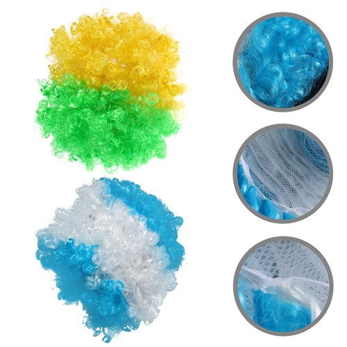 2pcs afro perücken clown - 2pcs,