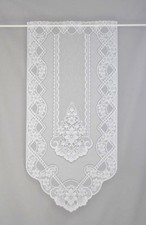 Scheibengardine Balkontür Blumen & Muster weiß 60/120cm