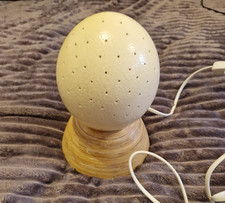 Straußeneilampe Nachtlicht Nachtischlampe Dekolampe Tischlampe Designlampe