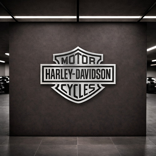 Harley davidson 80cm alu logo - harley,