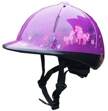 Kinder Reithelm Rider HORKA violett S/M 53-57cm NEU