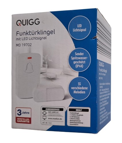 Quigg funktürklingel mit - quigg, led