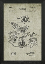 1897 zahnarztstuhl gerahmtes - zahnarztstuhl,