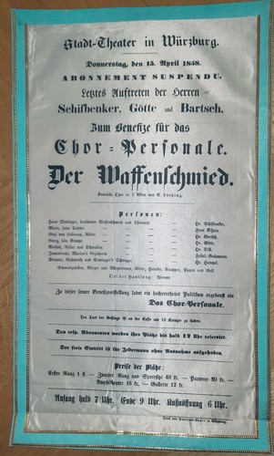 1848 theaterzettel auf - theaterzettel,