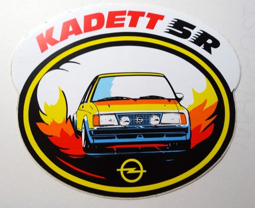 Werbe aufkleber opel kadett - werbe-aufkleber,