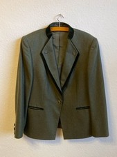 Damenkostüm von Delmod - Größe 42 - Trachtenstil - lodengrün
