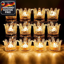 Teelichthalter Kristall Krone