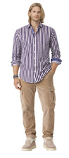 ROBERT GRAHAM STRIPED COTTON