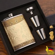 Flachmann Set 224ml Edelstahl