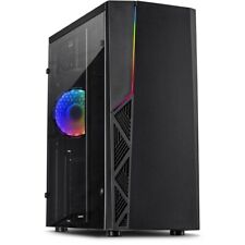 B02 RGB ATX PC Gaming Gehäuse RGB-Lüfter USB 2/3 Streifen Fenster w/o Netzteil