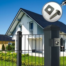 Doppelstabmatten Zaun 8/6/8 Pfosten Stabzaun Gartenzaun