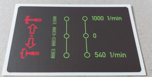 Unimog aufkleber schaltschema - aufkleber,