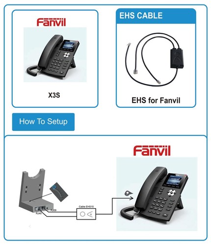 Fanvil ehs headset - headset, adapter