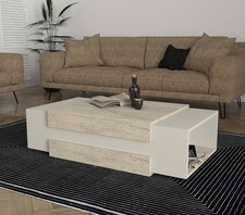 Couchtisch beige granit optik - couchtisch,