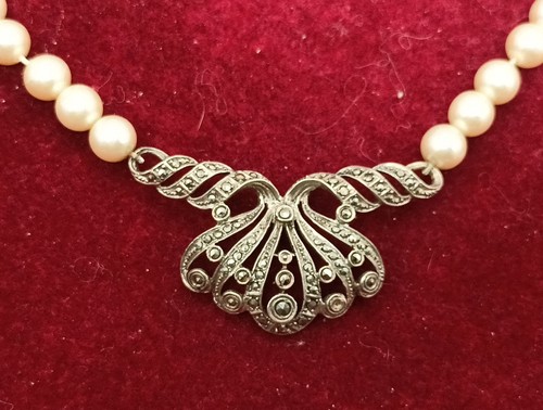 Collier perlenkette art - perlenkette, deco