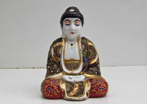 Antike satsuma buddha 15cm - buddha,
