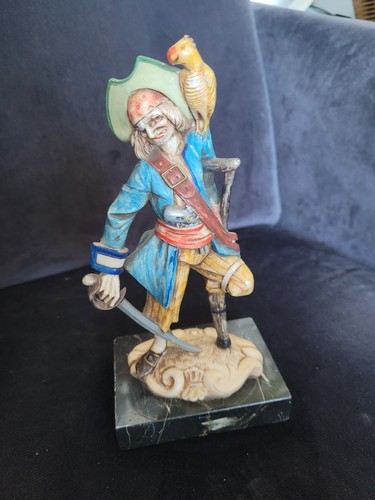 Vintage porzellanfigur pirat - vintage,