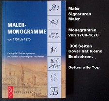 Buch Malermonogramme von 1700