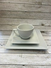 Kaffeeservice 18 Tlg. / 6 Personen eckig Kaffeeset Kuchenteller Cappuccinotasse