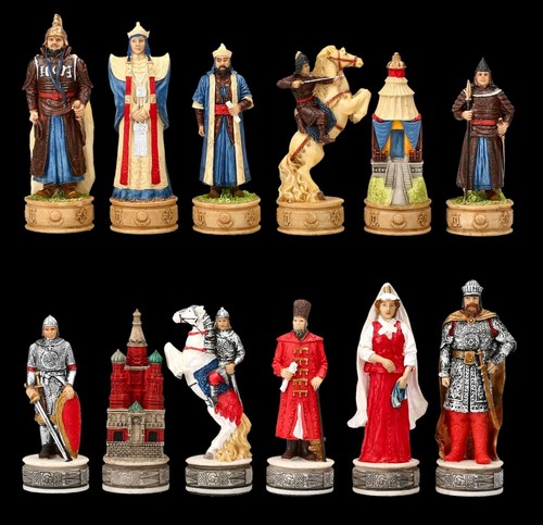 Schachfiguren set russen vs - -,