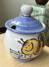 Keramik Honigtopf mit Bienenmotiv