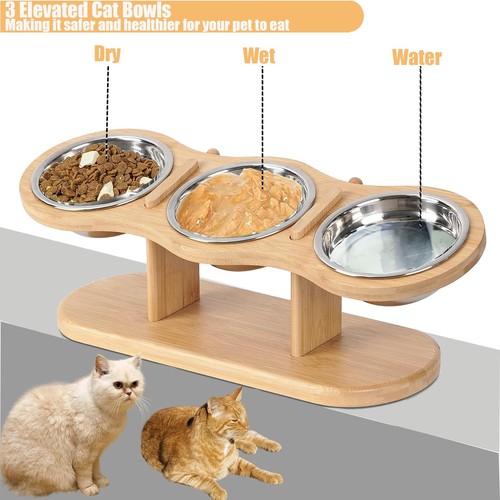 Katzennapf erhöht 3er - katzennapf, set