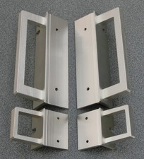 Zwei Paar Rackmount Winkel/Griffe für HiFi Geräte