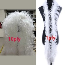 2m Straußenfeder Boa 6-lagig