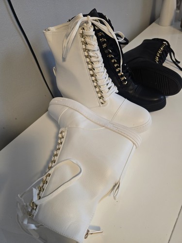 Stiefel schnürstiefel weiß - stiefel,
