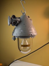 kleine Bunkerlampe Deckenlampe Lampe Werkstattlampe lamp  factory Fabriklampe