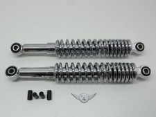 280mm Chrom Stoßdämpfer Satz 28cm Mofa Moped Mokick 8 - 10mm Augen