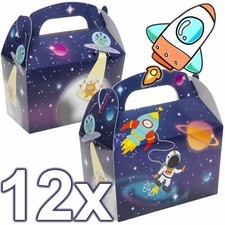 12 GESCHENKBOXEN WELTRAUM - Partytüten Rakete Kindergeburtstag Kinder Geburtstag