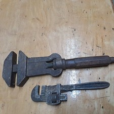 Verstellbarer Schraubenschlüssel massiv Stahl, Engländer Oldtimer Historisch rar