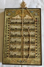 Ewiger Kalender H.F. Jütte, VOB Kunstbinderei Leipzig, DDR, 70er