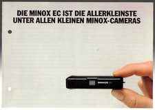 Kamera Prospekt MINOX EC Broschüre Miniaturkamera Technische Daten (X2613