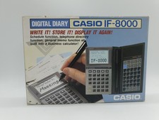 Casio IF 8000 Super Memory Computer Taschenrechner Digital Diary Top Zustand OVP