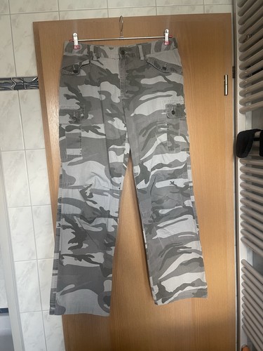 Vintage camouflage cargohose - camouflage,