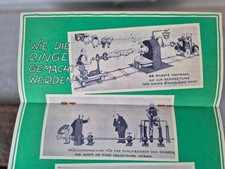 SKF Norma Wälzlager, alte Industrie Werbung Comic Prospekt, 1926, 20ies brochure