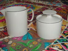 Thomas China dünn goldüberzogene Zuckerschale und Sahne/Milchkanne