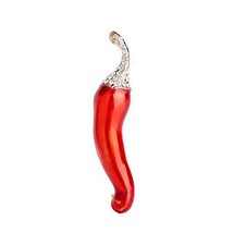 Schmuck Brosche rote Chili