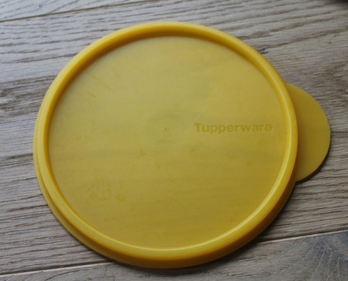 Tupperware deckel gelb - tupperware,