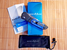 Benchmade 710 D2 Satin Plain Axis Lock inkl. Baggie & OVP *** SUPER ZUSTAND ***