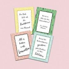 Postkarten Set lustige Weihnachtskarten 4er Set Postkarten Sprüche 