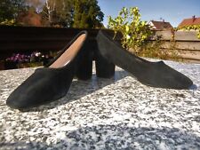 Heine Pumps Velour-Leder Größe 36 (3)  Farbe: schwarz NEU