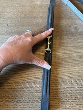 Stirnband Fürs Pferd Aus Schwarzem Leder